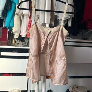 Urban Outfitters Thistlepearl pink silk camisole 🩰